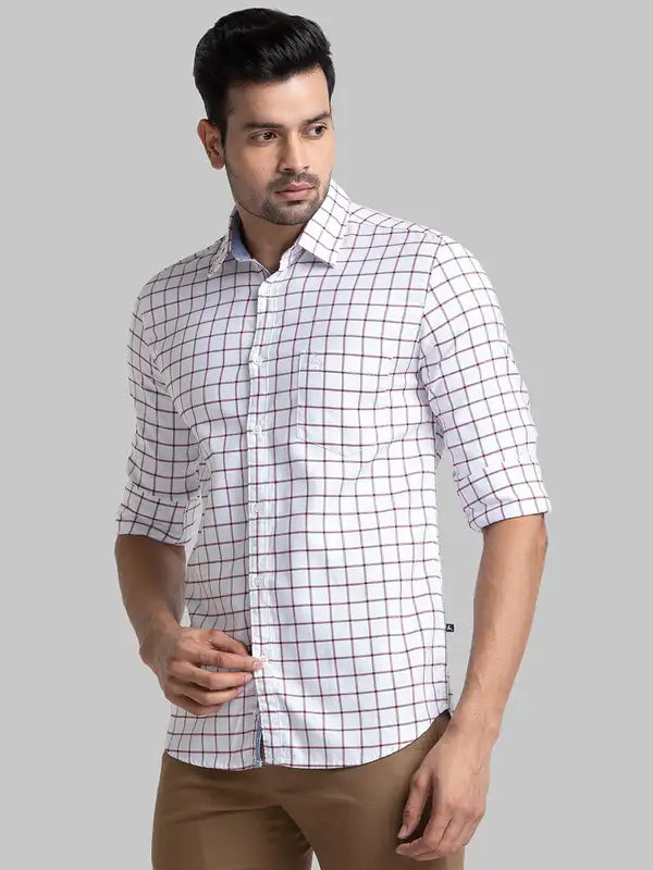 Men Slim Fit Green Shirt