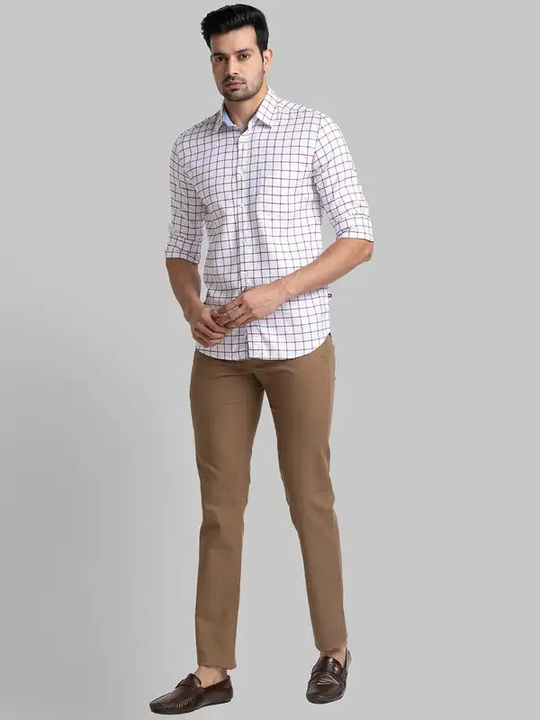Men Slim Fit Green Shirt