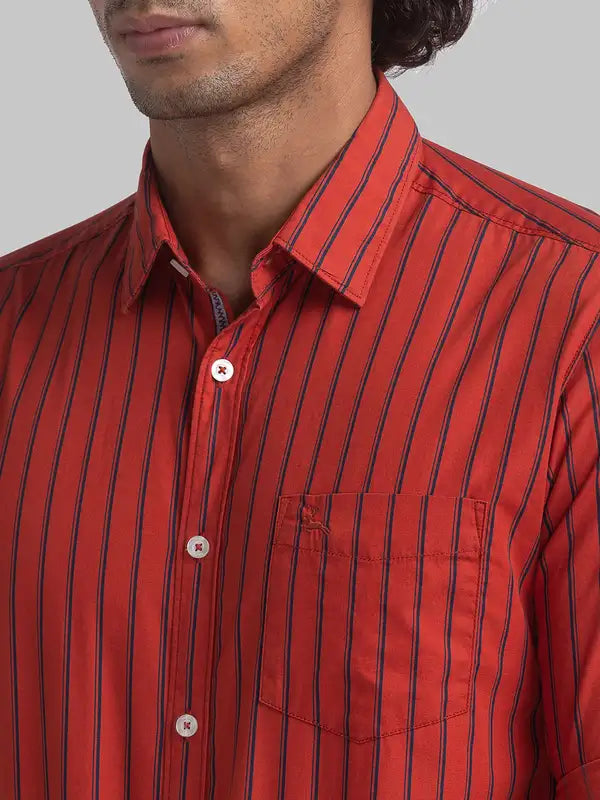 Men Slim Fit Blue Shirt