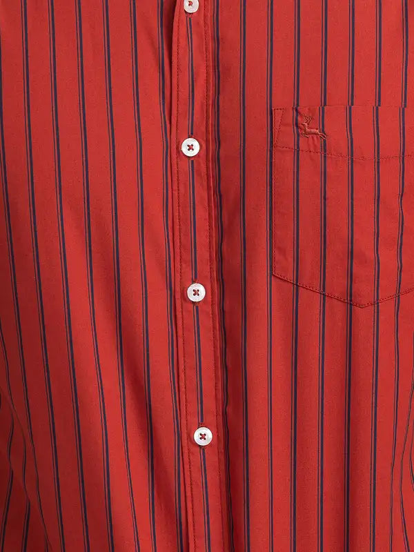 Men Slim Fit Blue Shirt