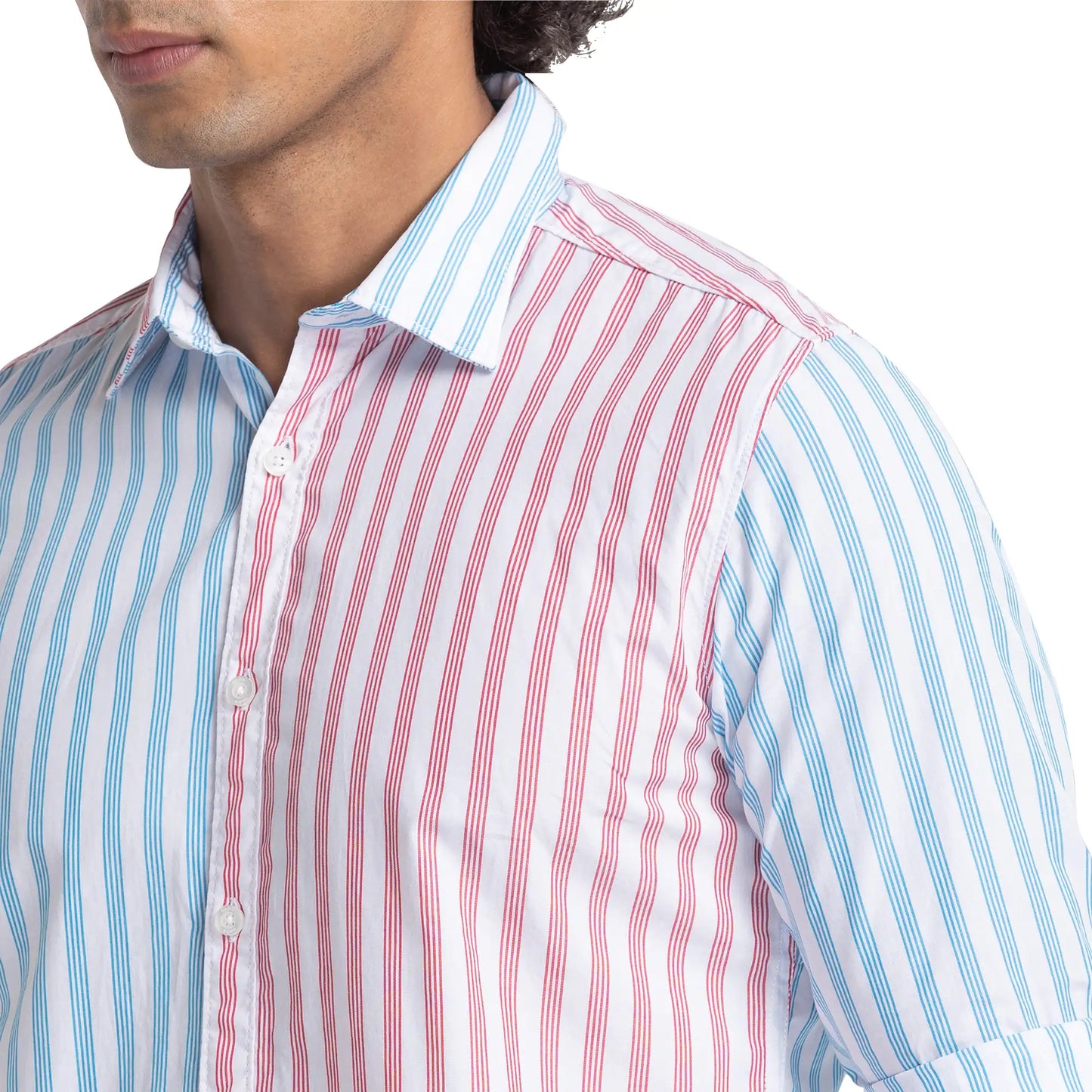 Men Slim Fit White Shirt