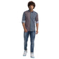 Men Slim Fit Blue Shirt