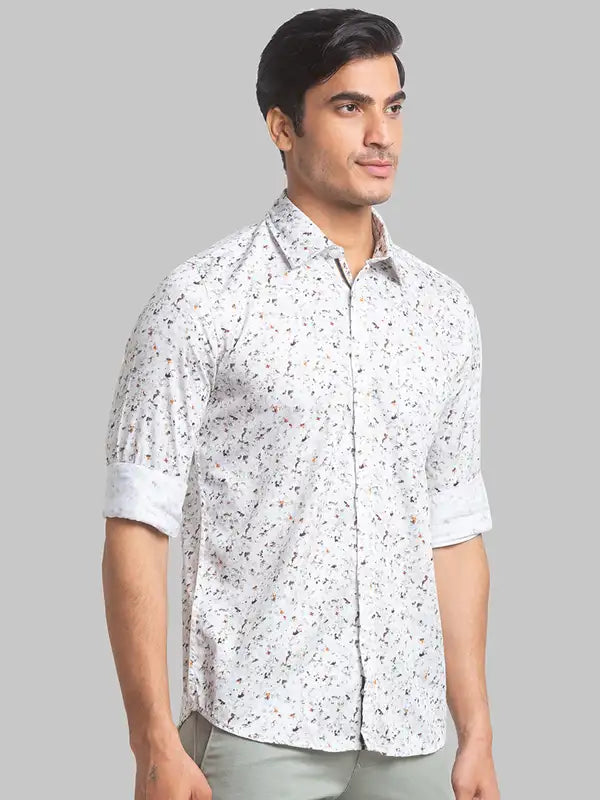 Men Slim Fit Green Shirt