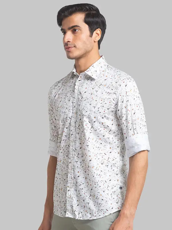 Men Slim Fit Green Shirt