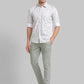Men Slim Fit Green Shirt