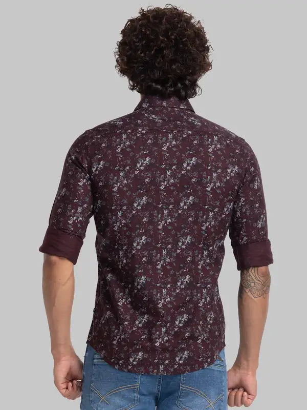 Men Slim Fit Green Shirt