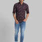 Men Slim Fit Green Shirt