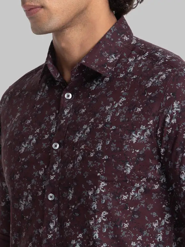Men Slim Fit Green Shirt