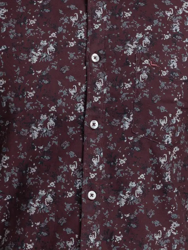 Men Slim Fit Green Shirt