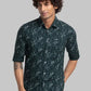 Men Slim Fit Yellow Shirt