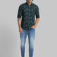 Men Slim Fit Yellow Shirt