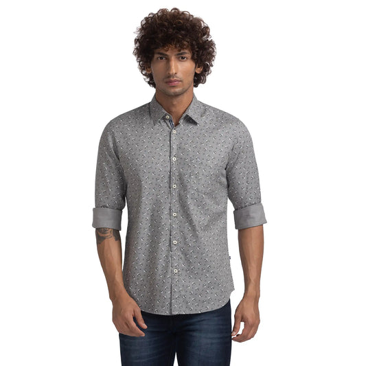 Men Slim Fit Red Shirt