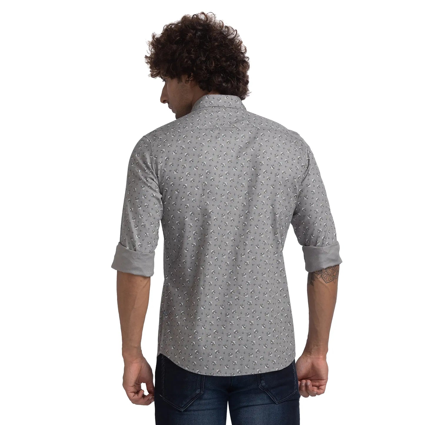 Men Slim Fit Red Shirt