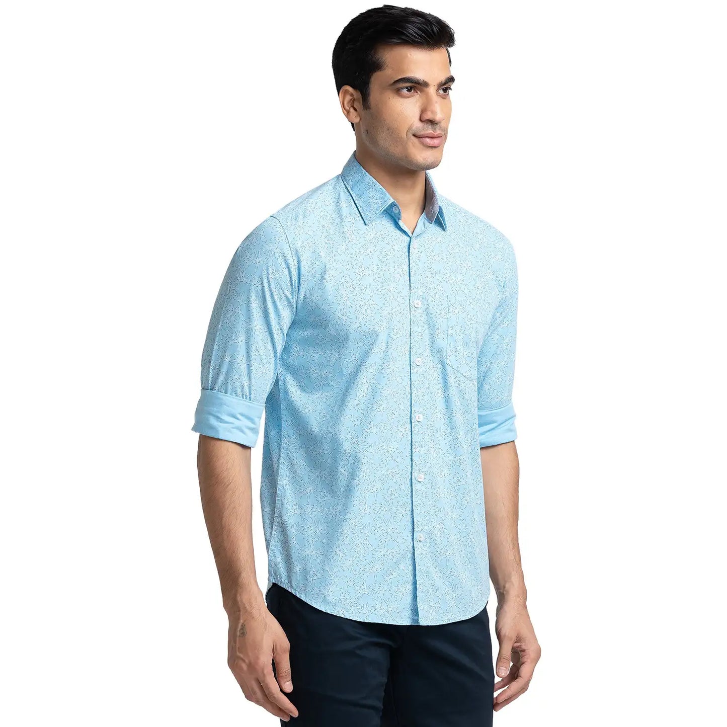 Men Slim Fit Red Shirt