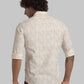 Parx Men Blue Engineered Slim Fit Cotton Full Sleeve Shirts