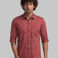 Men Slim Fit Yellow Shirt