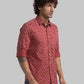 Men Slim Fit Yellow Shirt