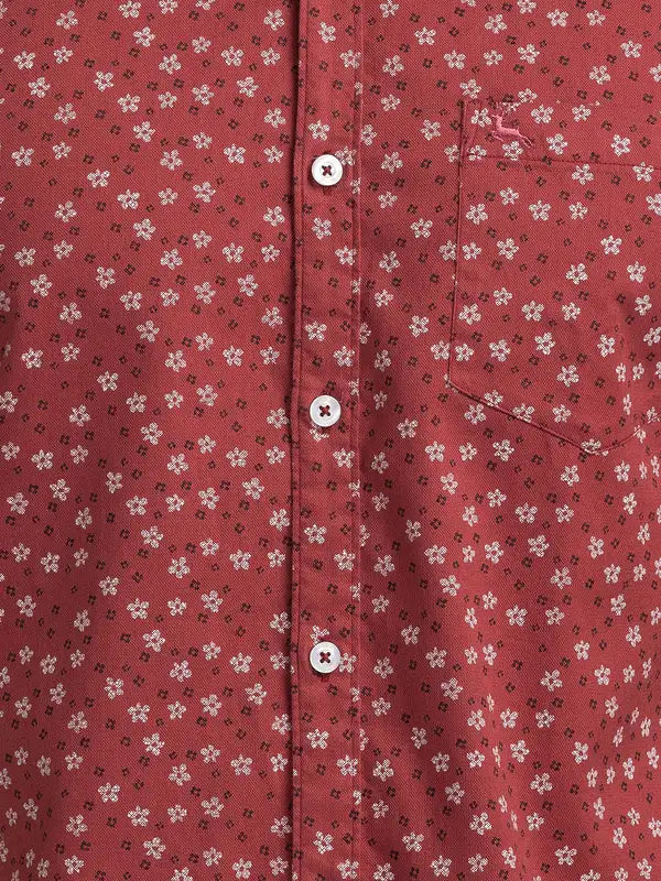 Men Slim Fit Yellow Shirt