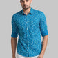 Men Slim Fit Blue Shirt