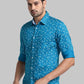 Men Slim Fit Blue Shirt