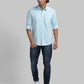 Men Slim Fit Yellow Shirt