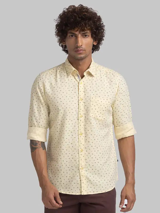 Men Slim Fit Blue Shirt