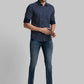 Men Slim Fit Blue Shirt