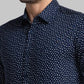 Men Slim Fit Blue Shirt