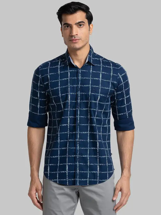 Men Slim Fit White Shirt