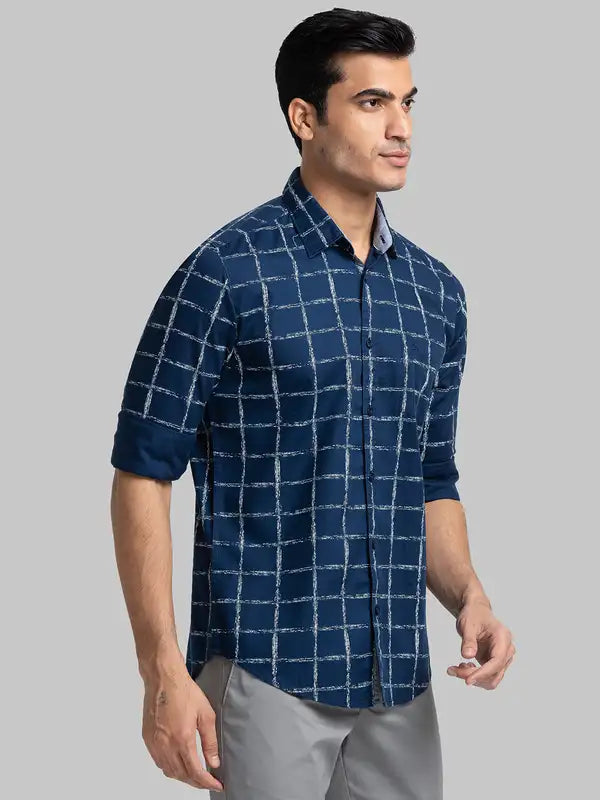 Men Slim Fit White Shirt