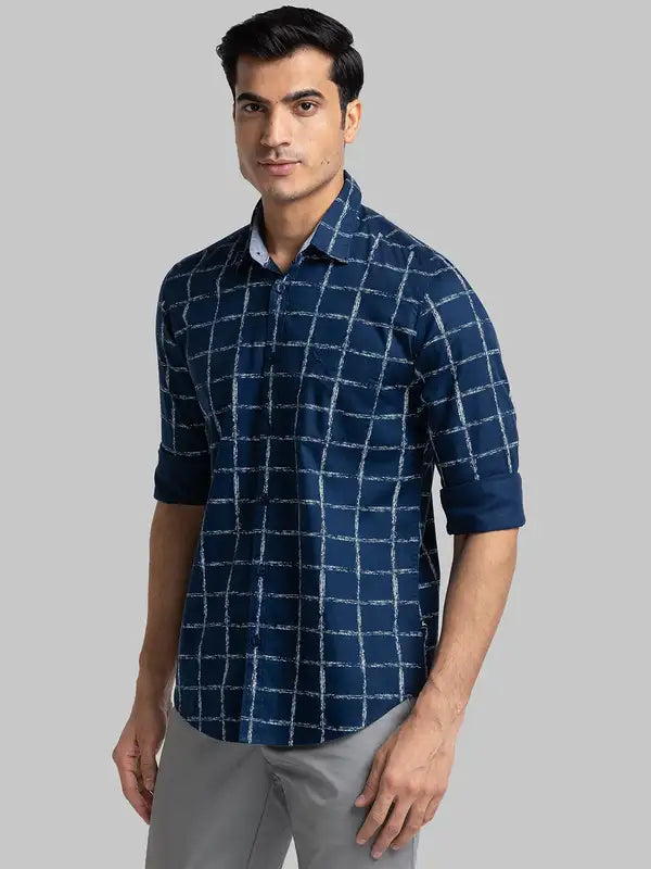 Men Slim Fit White Shirt