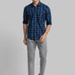 Men Slim Fit White Shirt