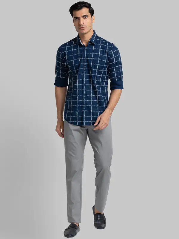 Men Slim Fit White Shirt