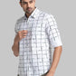 Men Slim Fit Blue Shirt