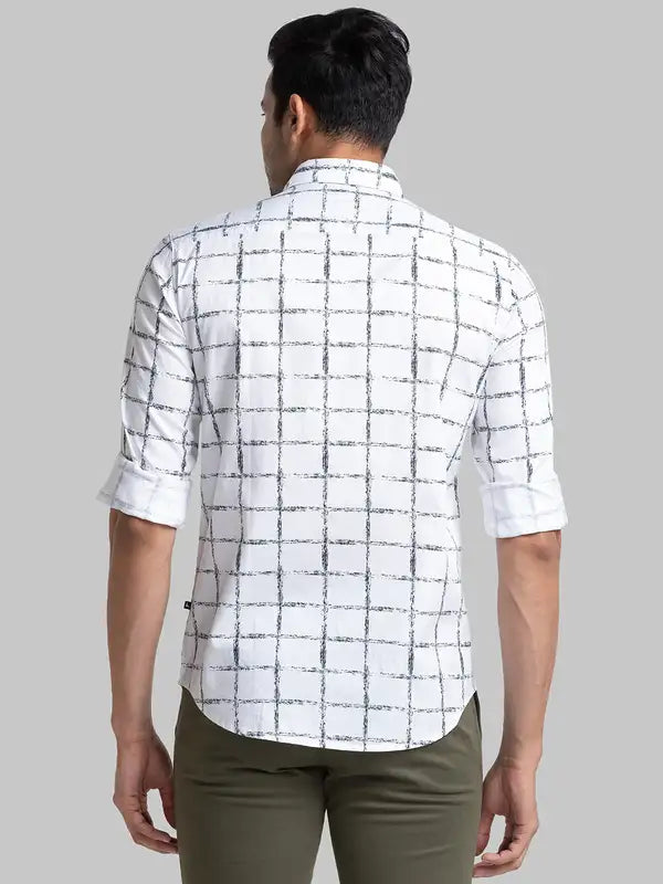 Men Slim Fit Blue Shirt