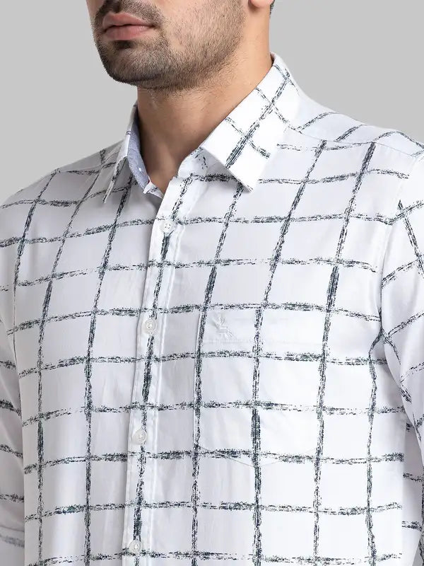Men Slim Fit Blue Shirt