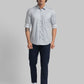 Men Slim Fit Blue Shirt