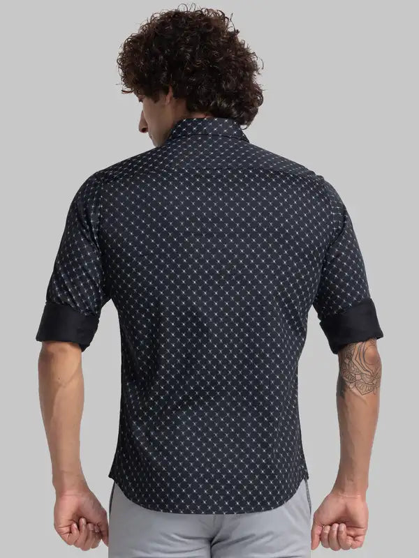 Men Slim Fit White Shirt