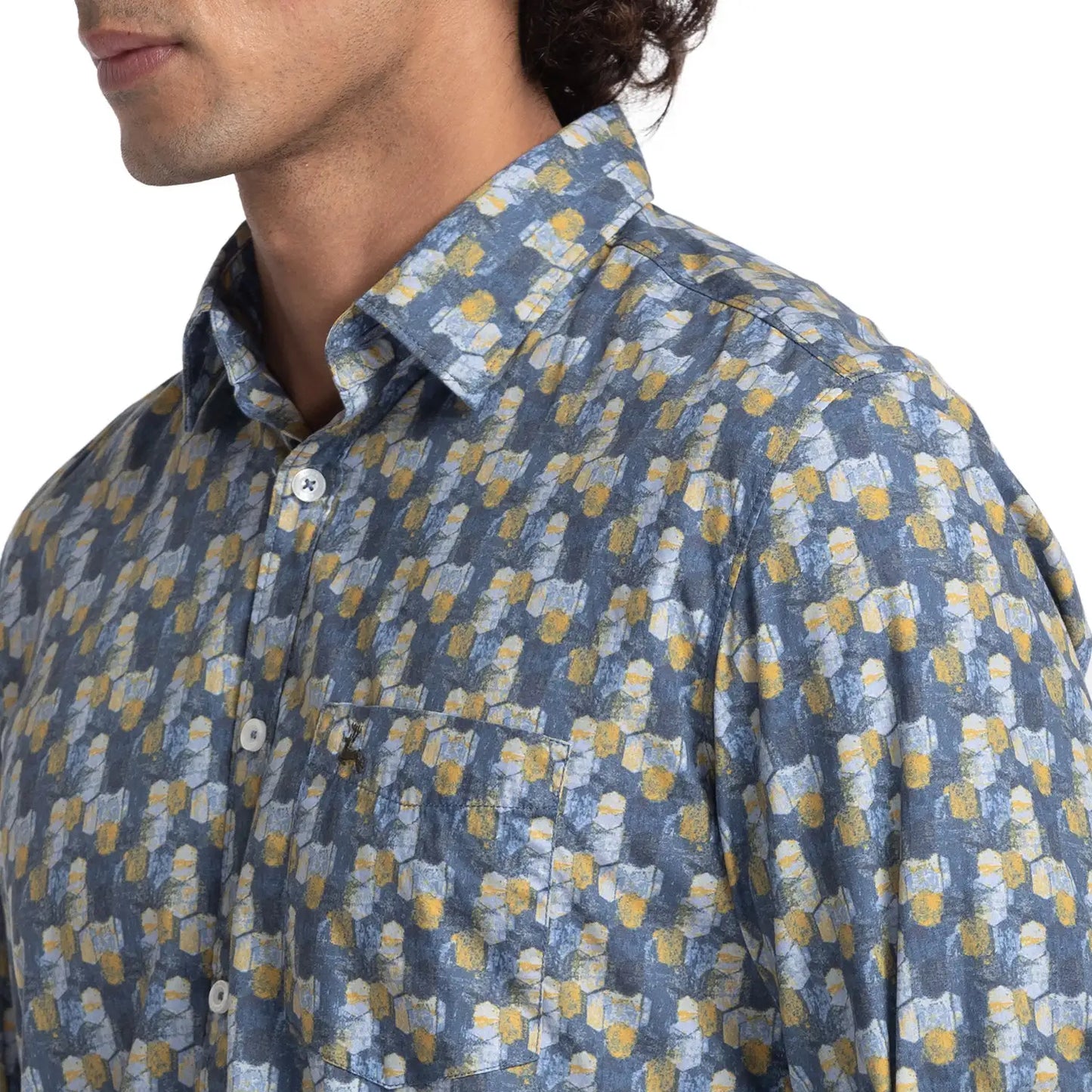 Men Slim Fit White Shirt