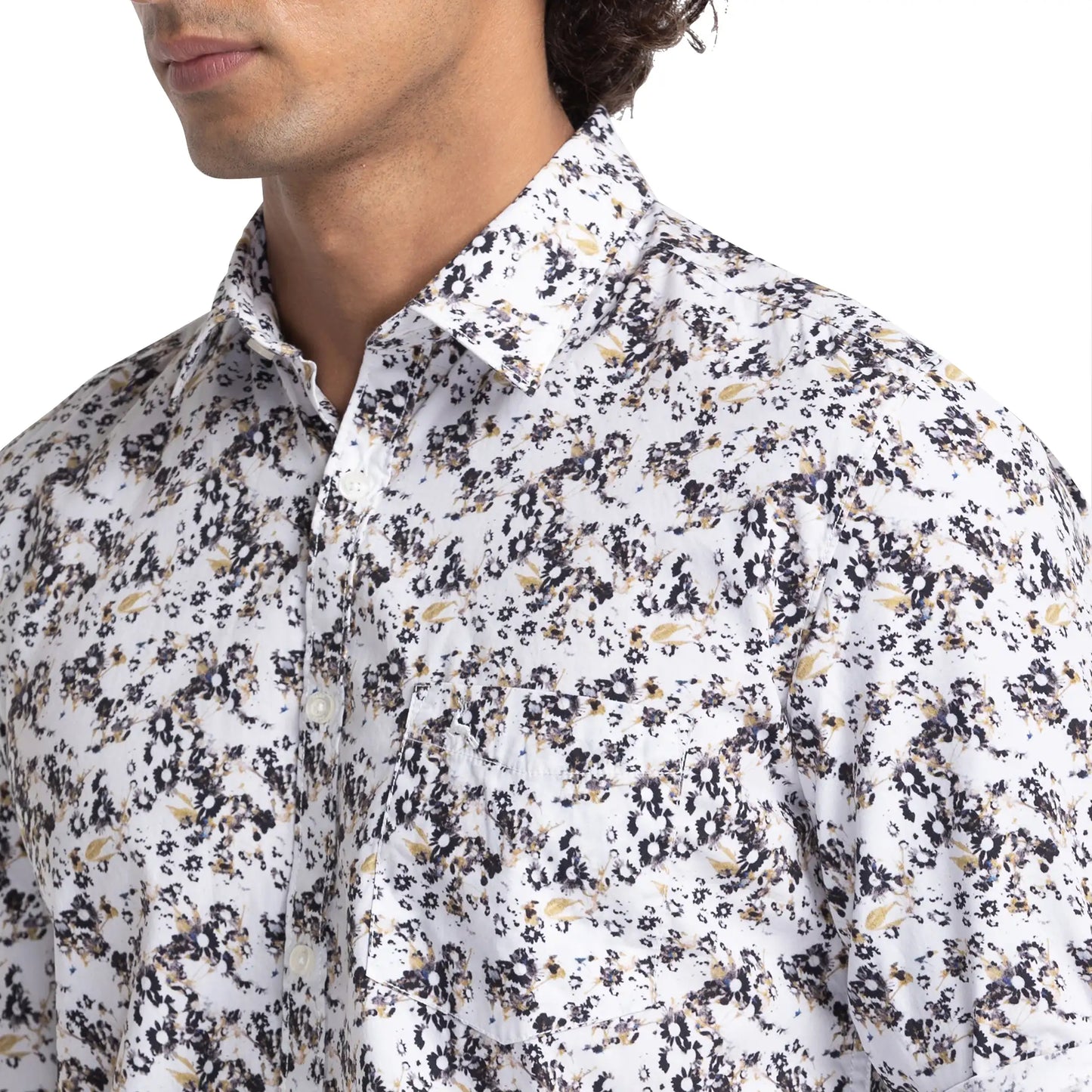 Men Slim Fit Blue Shirt