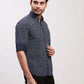 Parx Men Blue Checks Slim Fit Cotton Full Sleeve Shirts