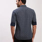 Parx Men Blue Checks Slim Fit Cotton Full Sleeve Shirts