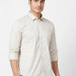 Parx Men White Solid Slim Fit Cotton Blend Full Sleeve Cutaway Collar Shirt