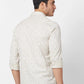 Parx Men White Solid Slim Fit Cotton Blend Full Sleeve Cutaway Collar Shirt