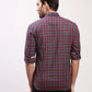 Parx Men Green Checks Slim Fit Cotton Full Sleeve Shirts