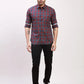 Parx Men Green Checks Slim Fit Cotton Full Sleeve Shirts