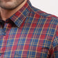 Parx Men Green Checks Slim Fit Cotton Full Sleeve Shirts