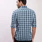 Parx Men Petrol Checks Slim Fit Cotton Full Sleeve Shirts