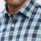 Parx Men Petrol Checks Slim Fit Cotton Full Sleeve Shirts