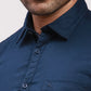 Parx Men Maroon Solid Slim Fit Cotton Full Sleeve Shirts